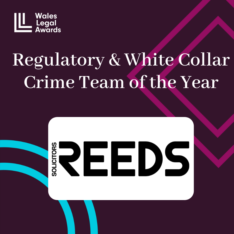 Reeds wins white collar crime team of the year